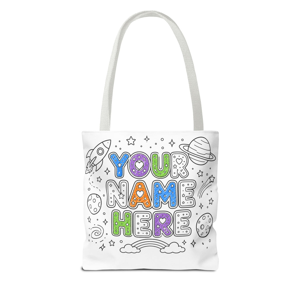 🖍️ Personalized Color Your Own Tote Bag