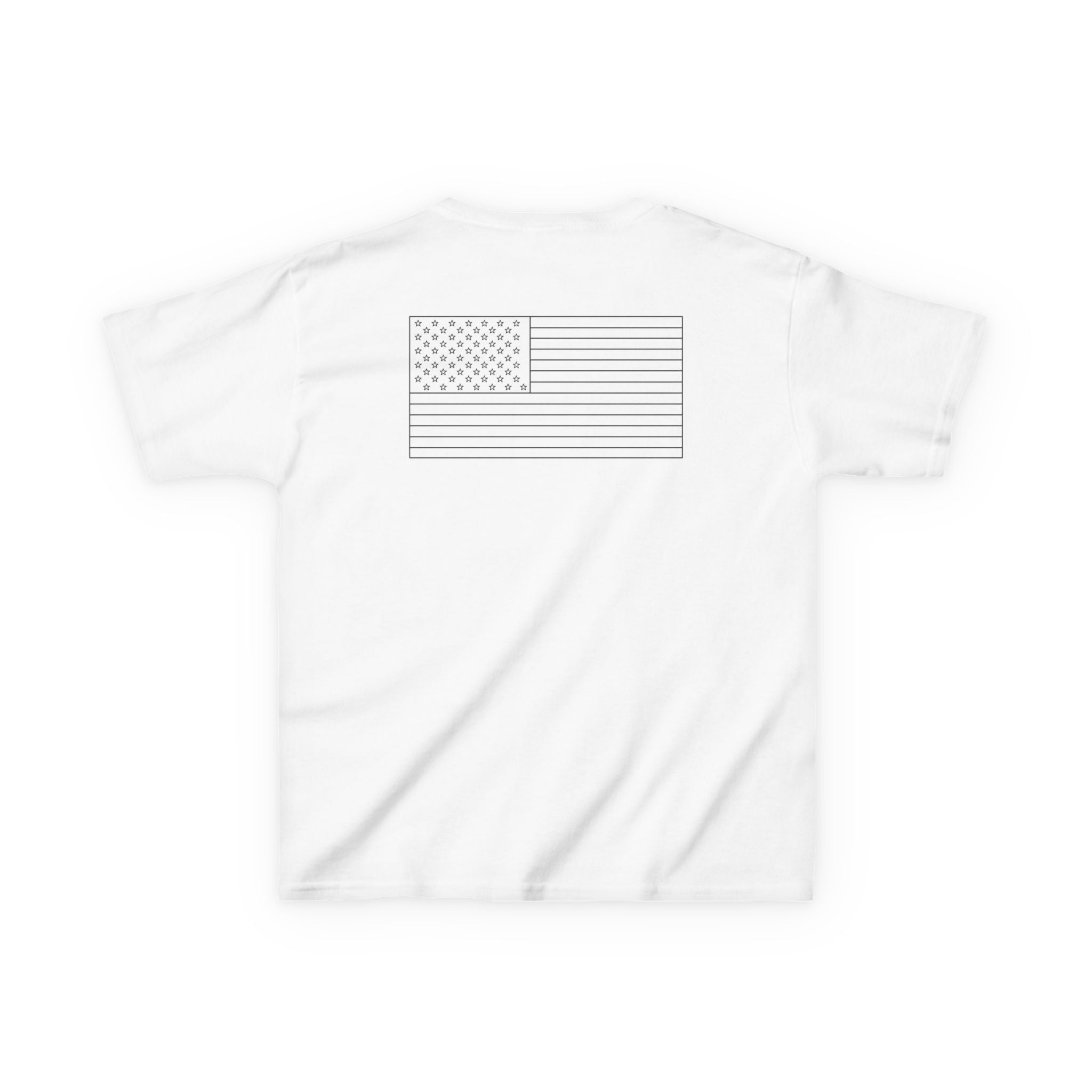 Happy Birthday America DIY Color-In Yourself Patriotic Kids Tee