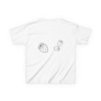 Color Your Own Summer T Shirt, Kids DIY Coloring Shirt, Strawberry Doodle Art Tee