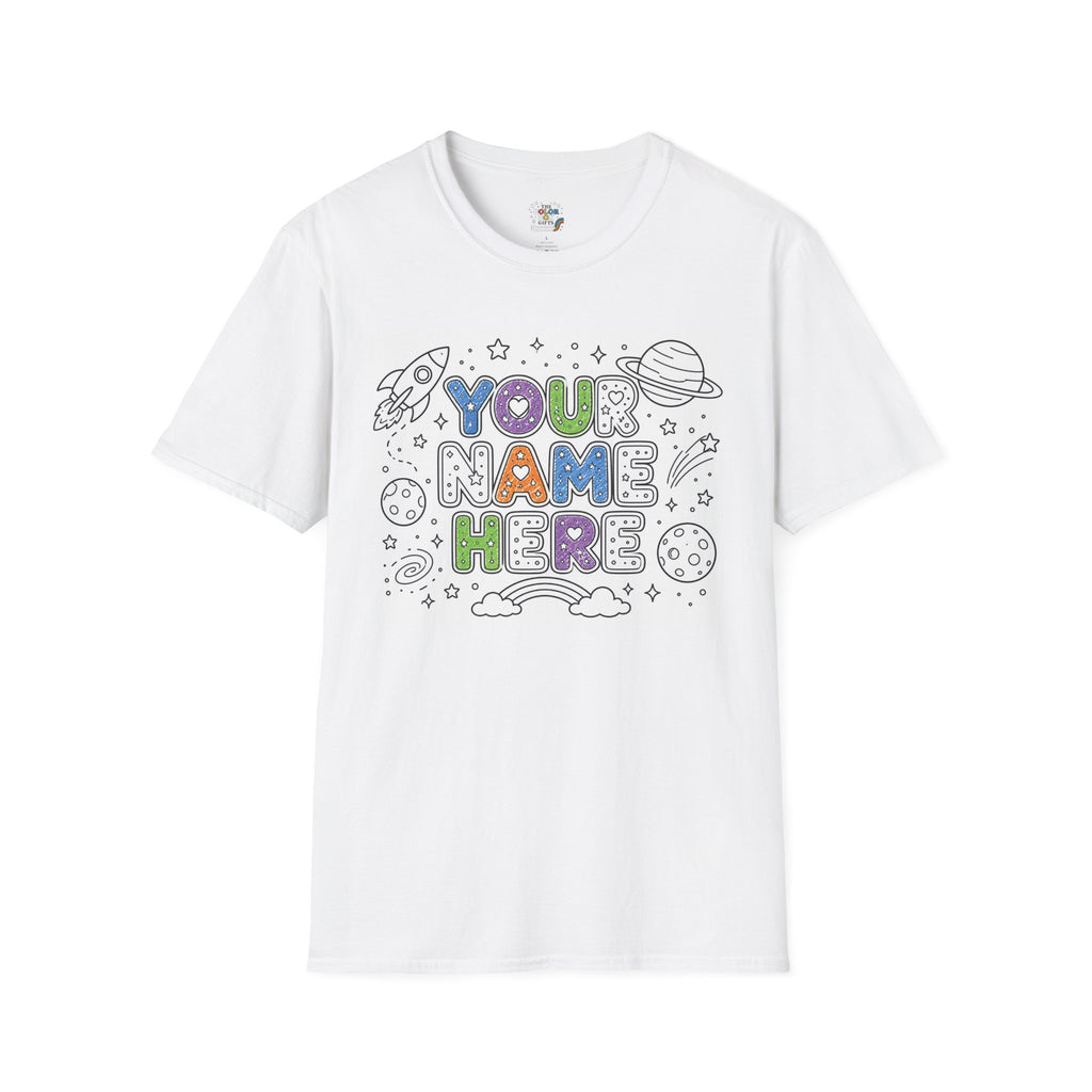 🖍️ Personalized Space Name T-Shirt