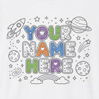 🖍️ Personalized Space Name T-Shirt