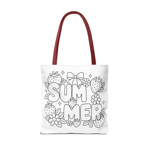 Color Your Own Tote Bag, DIY Coloring Tote for Kids, Personalized Art Bag, Creative Gift