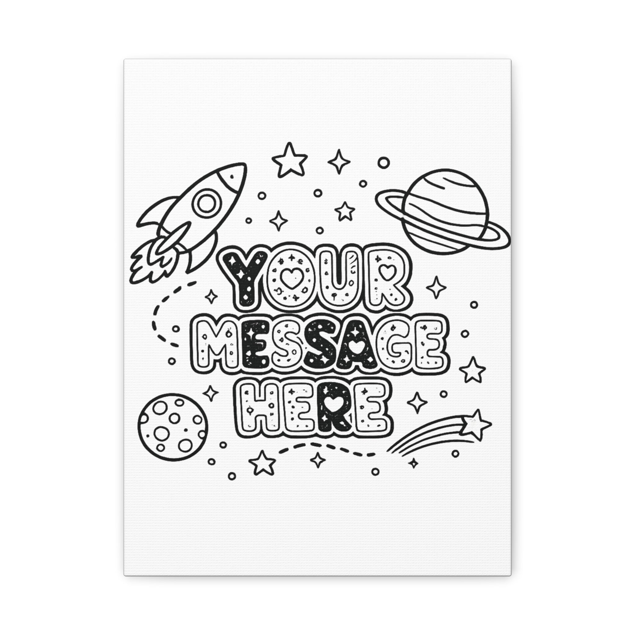 🖍️ Personalized Color Your Own Canvas
